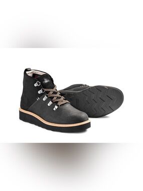 Kodiak Sauveur Alpine Wedge Waterproof Leather Suede Boots Black Women’s 7.5 BNI